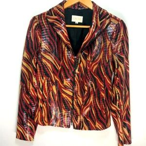 Vintage CACHE Womens Red & Black jacket